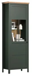 witryna-stojaca-lewa-zielona-dab-mat-198cm-avron