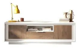 szafka-rtv-z-szuflada-lakier-bialy-mat-dab-mercure-184-cm-venice