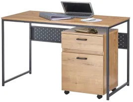 biurko-z-kontenerkiem-dab-dziki-czarny-baker