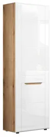 szafa-jednodrzwiowa-dab-coast-evoke-folia-biala-polysk-203-cm-jay