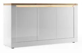 komoda-3-drzwi-wloska-lakier-bialy-polysk-dab-cadiz-156cm-reno