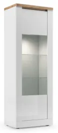 witryna-1-drzwi-wloska-lakier-bialy-polysk-dab-cadiz-71cm-reno