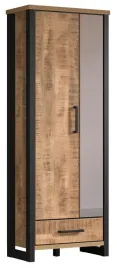 szafa-do-przedpokoju-z-szuflada-i-lustrem-folia-mango-195cm-anna