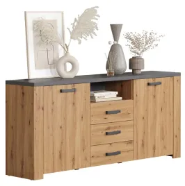 komoda-2-drzwi-3-szuflady-do-salonu-dab-artisan-szary-matera-180cm-fenit