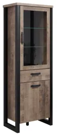 witryna-waska-z-szuflada-dab-tabak-czarny-do-salonu-loft-70cm-elora