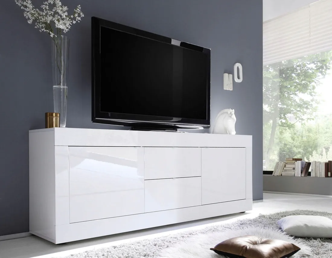 wloska-szafka-rtv-basic-biala-210cm-wysoki-polysk