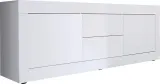wloska-szafka-rtv-basic-biala-210cm-wysoki-polysk-kolor-frontow-akacja