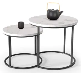 zestaw-dwoch-stolikow-kawowych-okraglych-bialy-marmur-czarny-aero
