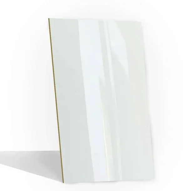 PANELE WPC ŚCIENNE PŁYTY WĘGLOWE DEKORACYJNE 280x110 BIAŁY POŁYSK GR. 5 mm