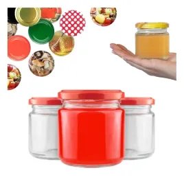 120x-sloiki-szklane-200ml-na-dzem-konfitury-miod-soki-wieczko-fi66-120szt