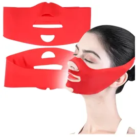opaska-szarfa-liftingujaca-twarz-podbrodek-czerwona-wyszczuplajaca-masazer