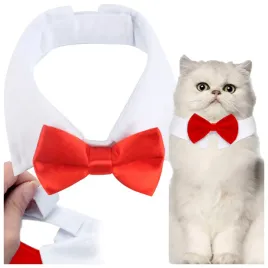 elegancka-muszka-dla-psa-kota-regulacja-czerwone-smieszne-ubranko-kolnierz
