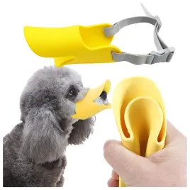 kaganiec-dla-psa-smieszny-kaczy-dziob-fizjologiczny-silikonowy-regulowany-l