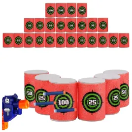 piankowe-cele-beczki-do-nerf-strzelania-wyrzutni-tarcze-z-punktami-24-szt