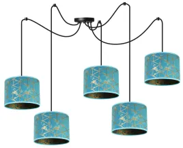 lampa-wiszaca-sufitowa-abazur-pajak-wzor-zloto