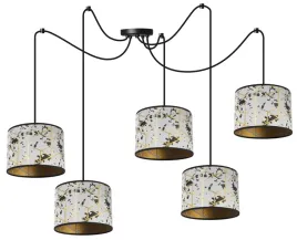 lampa-wiszaca-sufitowa-abazur-pajak-wzor-zloto