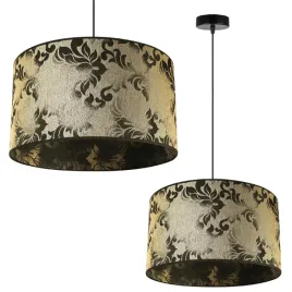 lampa-wiszaca-zyrandol-sufitowa-abazur-zloty-wzor