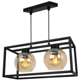lampa-wiszaca-klatka-elegancka-szklana-kula-miod