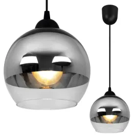 elegancka-lampa-wiszaca-szklany-klosz-chrom-led