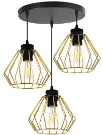 lampa-wiszaca-sufitowa-zyrandol-zlota-loft-druciak