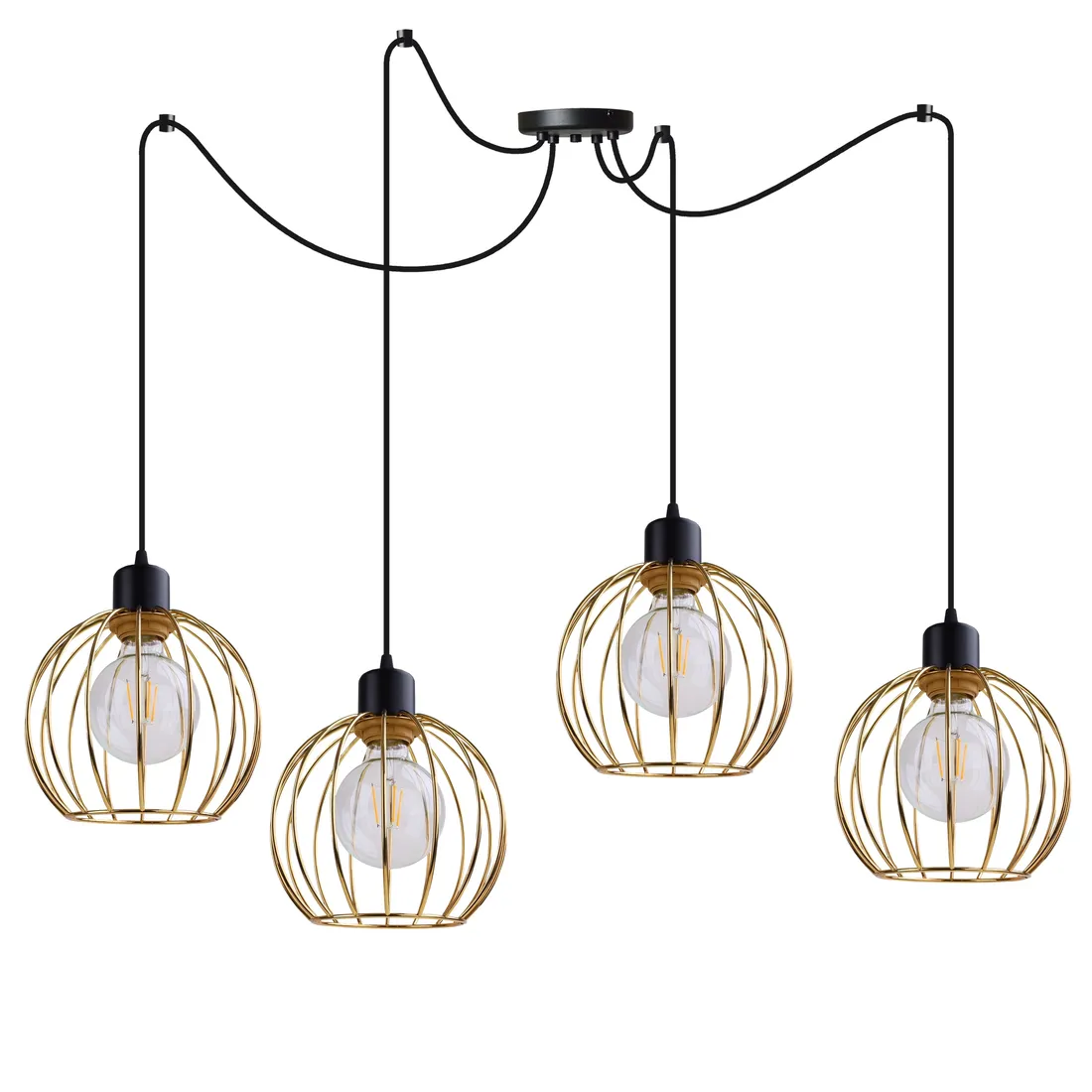 lampa-wiszaca-sufitowa-zyrandol-zloty-pajak-loft