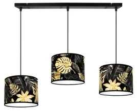 lampa-wiszaca-sufitowa-abazur-zlote-kwiaty-led