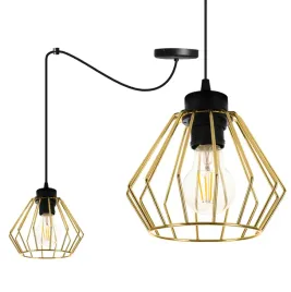 lampa-wiszaca-sufitowa-pajak-zlota-plafon-druciak