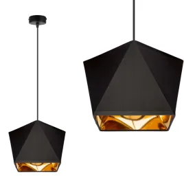 lampa-wiszaca-sufitowa-diament-zloty-srodek-na-led