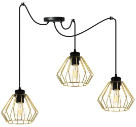 lampa-wiszaca-sufitowa-pajak-zlota-plafon-druciak