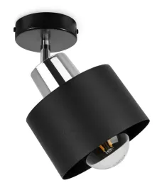 lampa-scienna-sufitowa-kinkiet-klosz-czarny-led