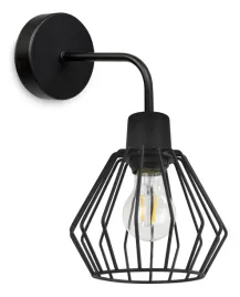 lampa-scienna-kinkiet-klosz-metal-druciak-led