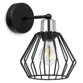 lampa-scienna-kinkiet-klosz-metal-druciak-led