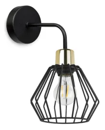 lampa-scienna-kinkiet-klosz-metal-druciak-led