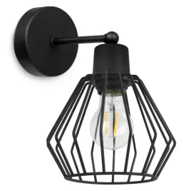 lampa-scienna-kinkiet-klosz-metal-druciak-led