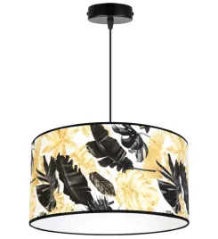 lampa-wiszaca-sufitowa-abazur-zlote-kwiaty-led