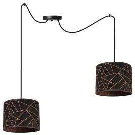 lampa-wiszaca-sufitowa-abazur-pajak-wzor-miedz