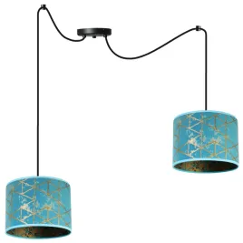 lampa-wiszaca-sufitowa-abazur-pajak-wzor-zloto