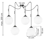 lampa-wiszaca-sufitowa-pajak-kula-czarny-led-15cm-pomieszczenie-biuro-jadalnia-korytarz-schody-kuchnia-lazienka-salon-sypialnia