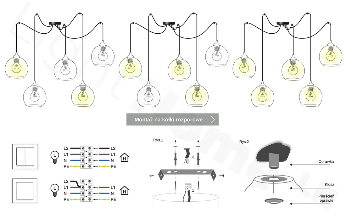 lampa-wiszaca-sufitowa-pajak-kula-czarny-led-15cm-stan-nowy