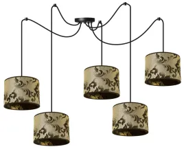 lampa-wiszaca-sufitowa-abazur-pajak-wzor-zloto