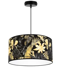 lampa-wiszaca-sufitowa-abazur-zlote-kwiaty-led