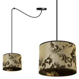 lampa-wiszaca-sufitowa-abazur-zloty-wzor-pajak