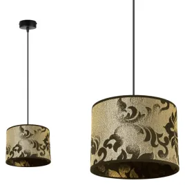 lampa-wiszaca-zyrandol-sufitowa-abazur-zloty-wzor