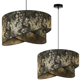 lampa-wiszaca-zyrandol-sufitowa-abazur-zloty-wzor