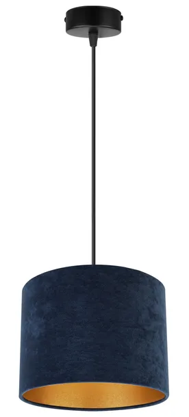 elegancka-lampa-wiszaca-zloty-abazur-welur-wybor-material-dominujacy-tkanina