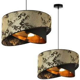 lampa-wiszaca-zyrandol-sufitowa-abazur-zloty-wzor