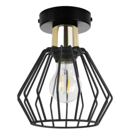 lampa-sufitowa-kinkiet-klosz-metal-druciak-led