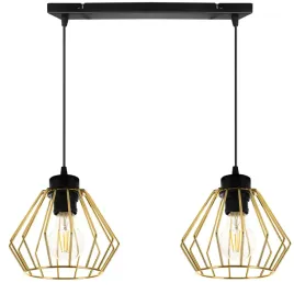 lampa-wiszaca-sufitowa-zyrandol-zlota-loft-druciak