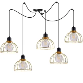 lampa-wiszaca-sufitowa-zyrandol-zloty-pajak-loft