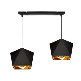 lampa-wiszaca-sufitowa-diament-zloty-srodek-na-led